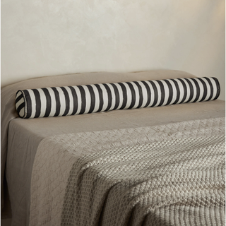 striped bolster pillow