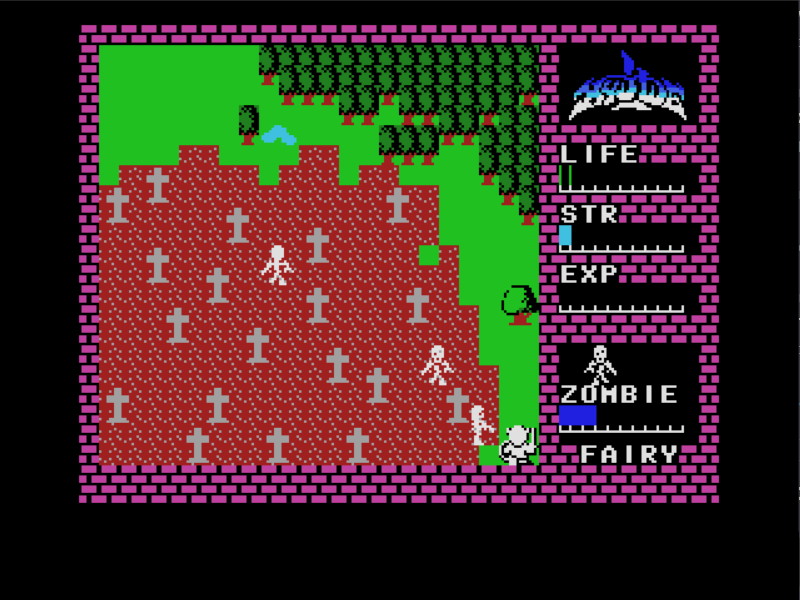 Hydlide, a classic PC JRPG