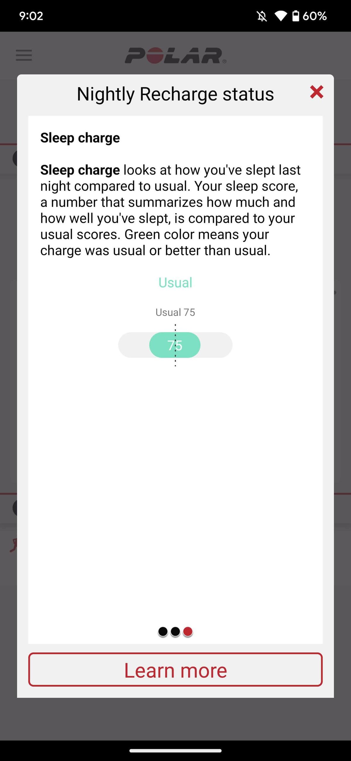 Polar Flow app with Polar Pacer
