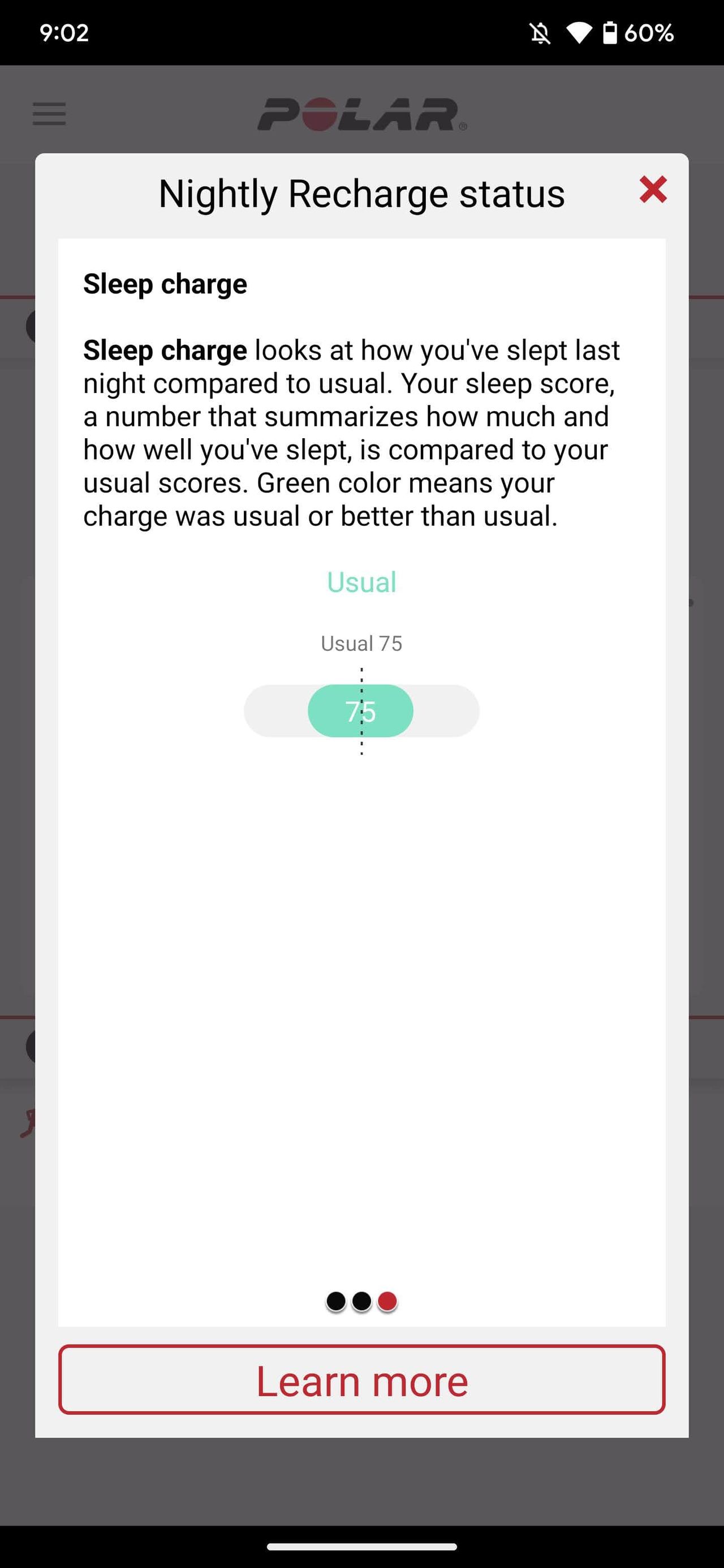 Polar Flow app with Polar Pacer
