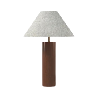 table lamp with wooden base