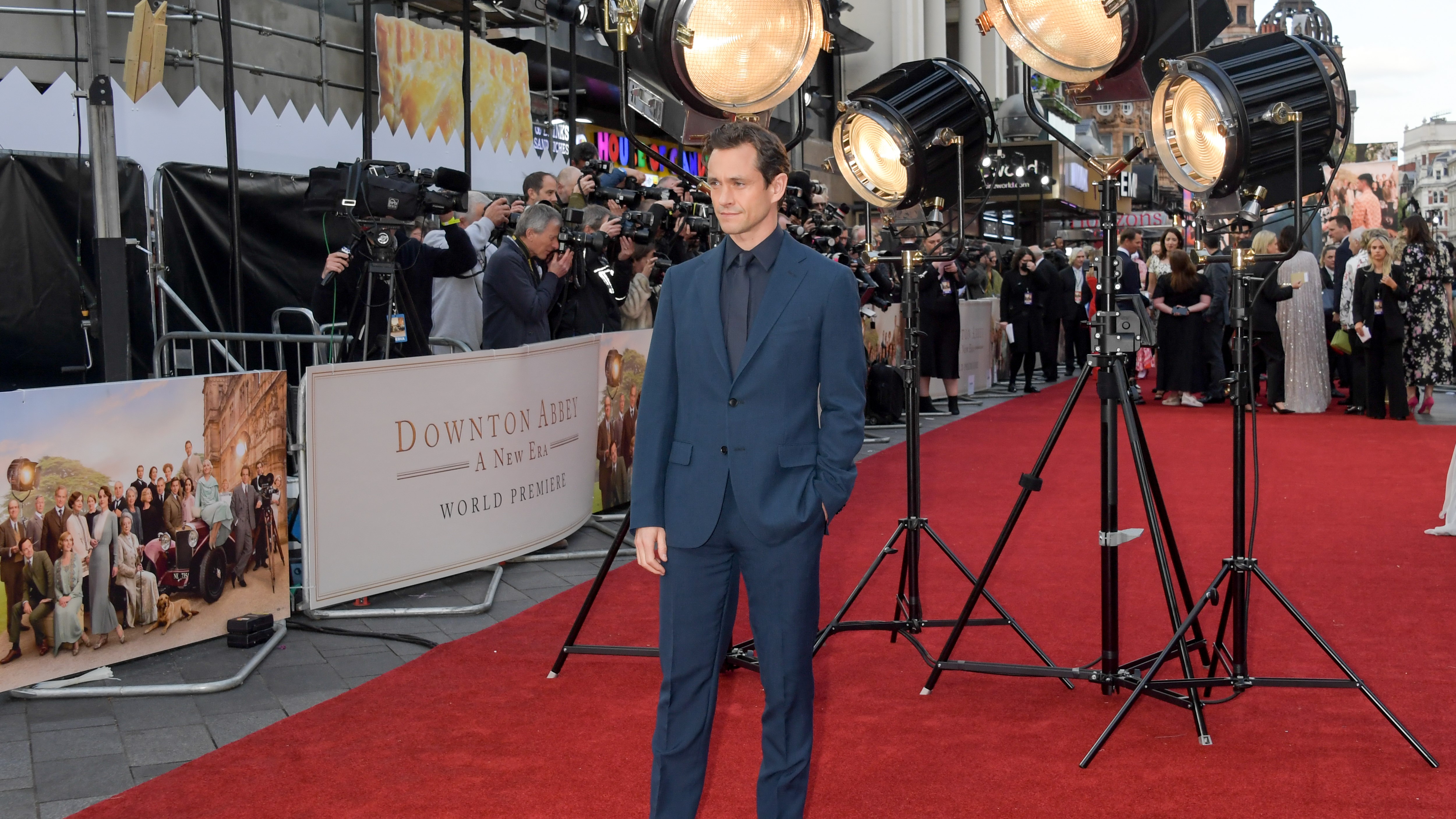 Hugh Dancy on the red carpet at the Downton Abbey: A New Era world premiere