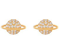 Gold-plated sparkle planet stud earrings, $23 or £15&nbsp; | Accessorize