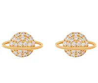Gold-plated sparkle planet stud earrings, $23 or £15&nbsp; | Accessorize