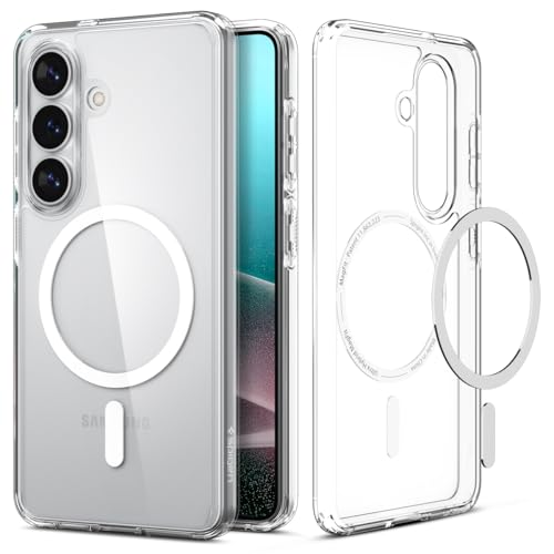 Spigen for Galaxy S26 Case, Ultra Hybrid Magfit [anti-Yellowing] [compatible With Magsafe] [fast Wireless Charging] - Clear White