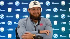 Tyrrell Hatton talks to the press