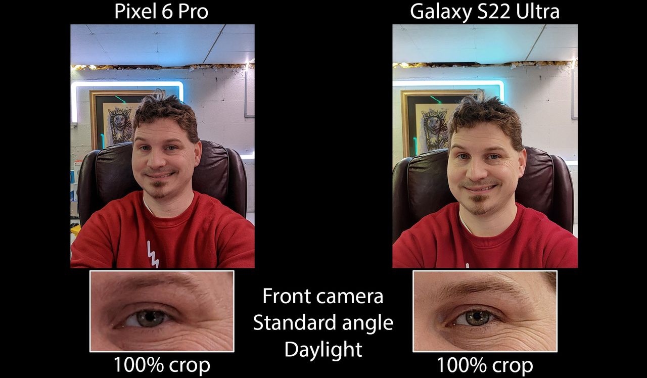 Galaxy S22 Ultra Vs Pixel 6 Pro Front