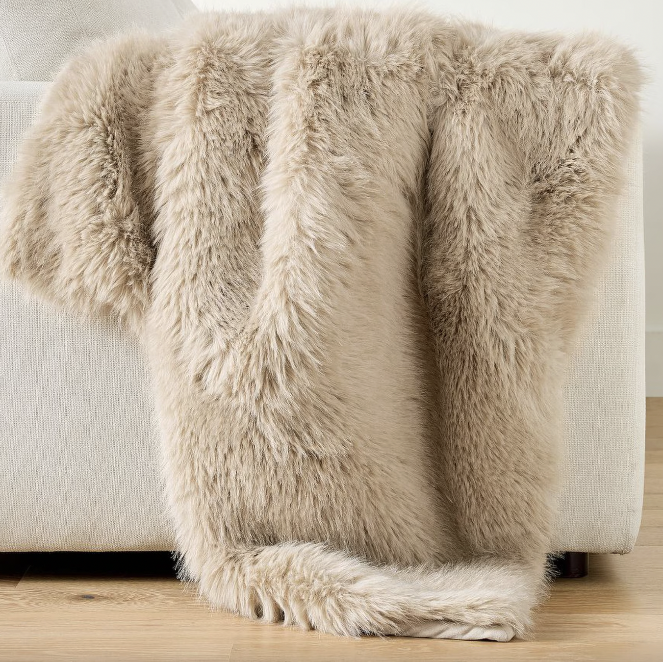 Pottery Barn, Alpine Luxe Faux Fur Throw