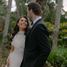 an image of kelli and chris at their wedding.