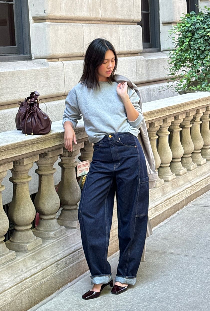14 Barrel Jeans Outfits To Re Create ASAP Who What Wear 14 Barrel Jeans Outfits To Re Create ASAP Who What Wear
