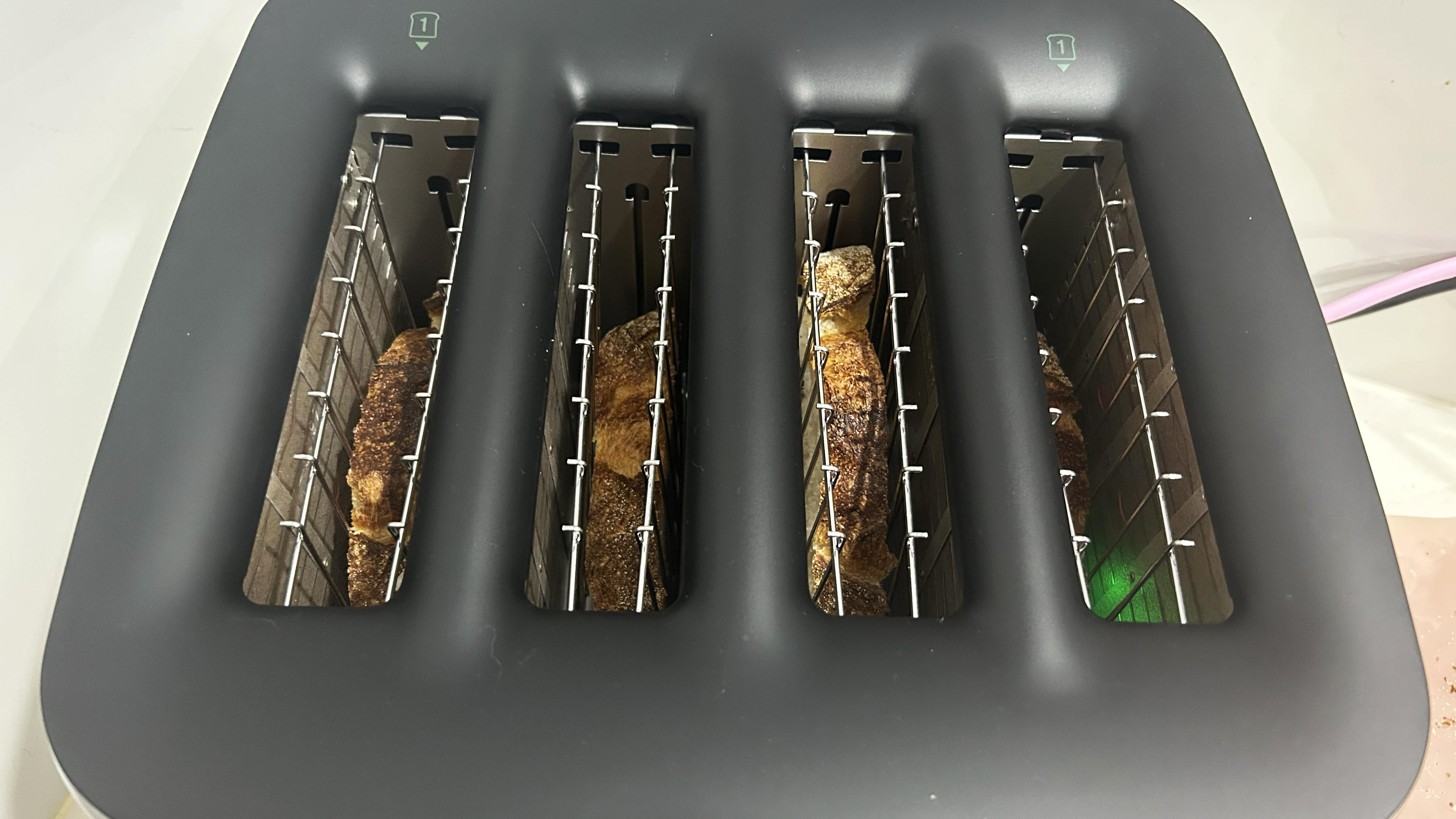 Sourdough in toaster