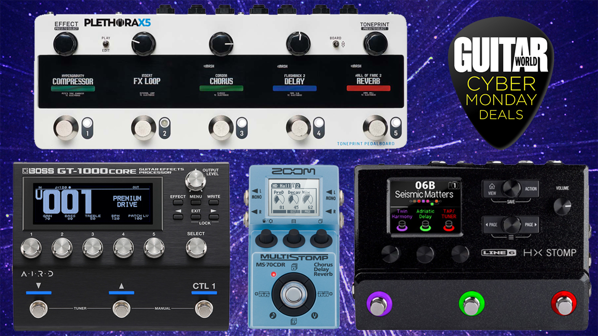 There are big savings and epic free gifts to be had with these mega multi- effects pedal Cyber Monday deals