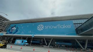 Entrance to the Moscone Center in San Francisco for the Snowflake Data Cloud Summit 2024.