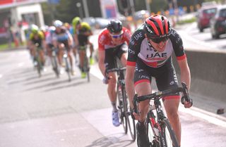 Dan Martin rues bad luck with a late puncture in Liege-Bastogne-Liege