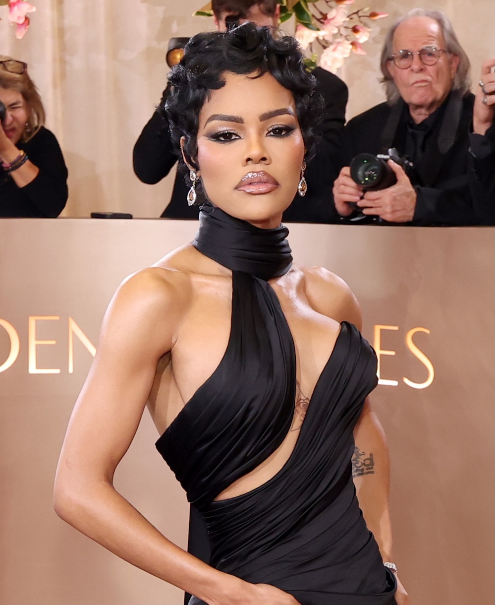 Teyana Taylor at the Golden Globes.