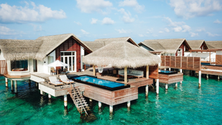 Water villas at Sirru Fen Fushi.