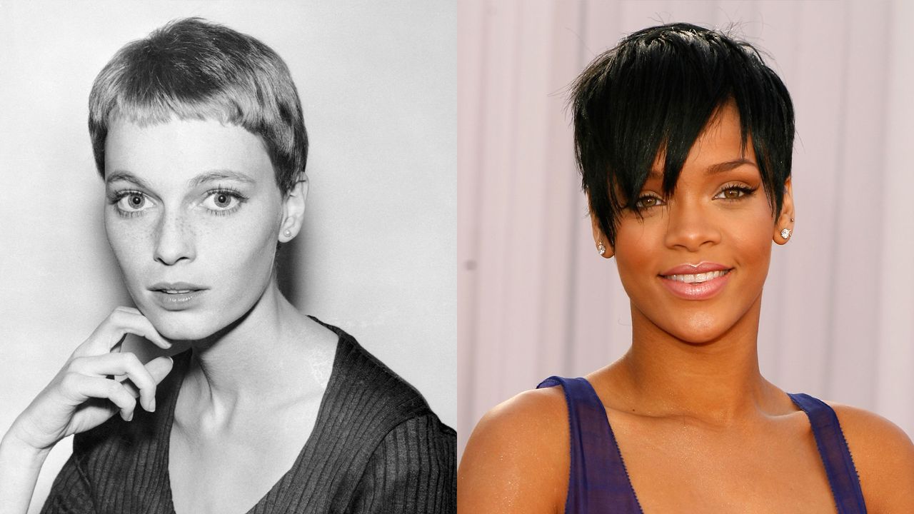 pixie celebrity haircuts - mia farrow rihanna