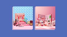 Two of the best beauty advent calendars 2021 from Benefit Cosmetics and Ciate London shown side-by-side