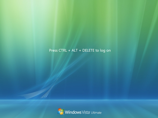 Windows Vista Log on screen