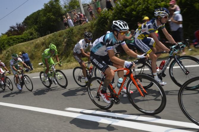 Sylvain Chavanel (Omega Pharma-Quickstep) in the breakaway