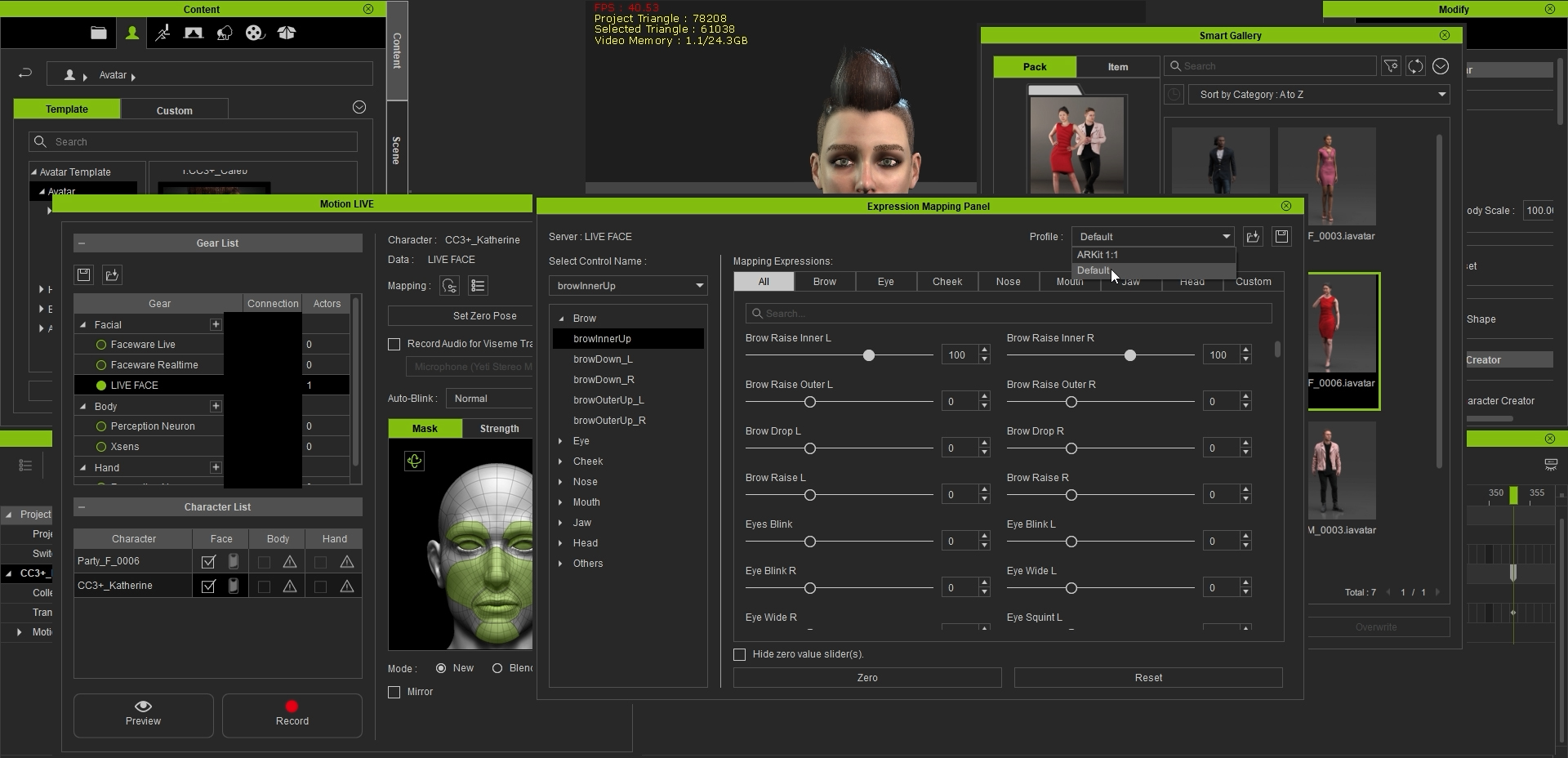 3d characters inside ActorCore catalogue