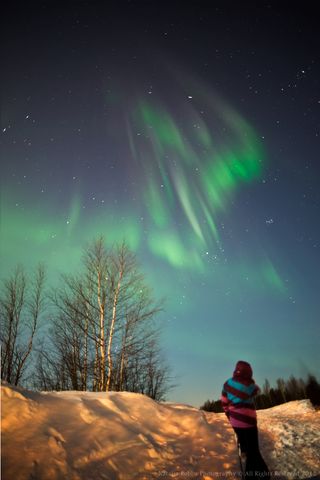Gazing at the Aurora over Ivalo, Finland