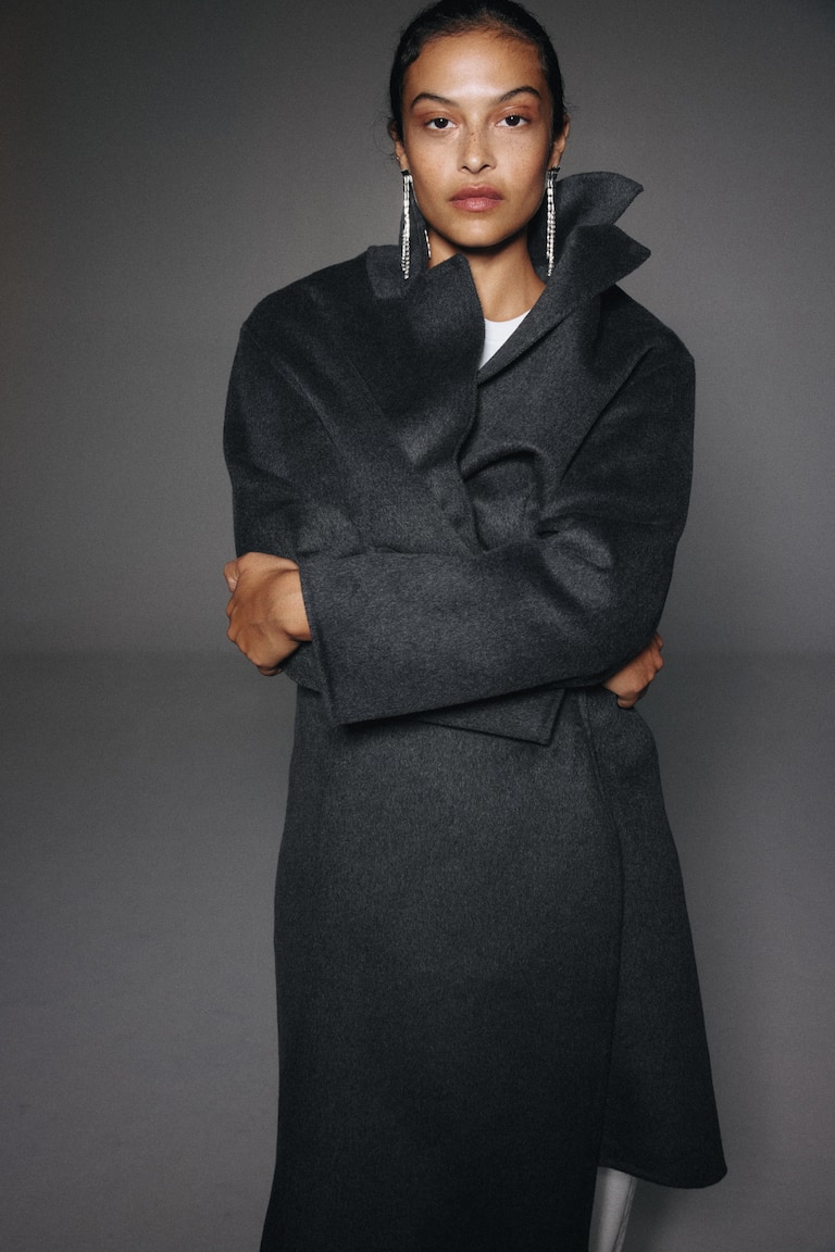 Handmade Wool-Blend Coat