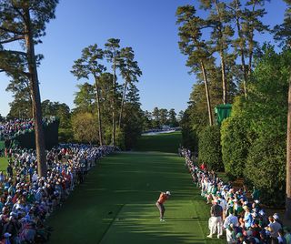 the 18th tee shot at Augusta