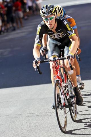 Taylor Phinney (Trek-Livestrong) tries an early attack.