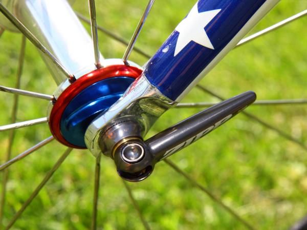 The brass cam follower in Zipp's latest skewer makes for more fluid motion and higher clamping forces than Delrin ones.