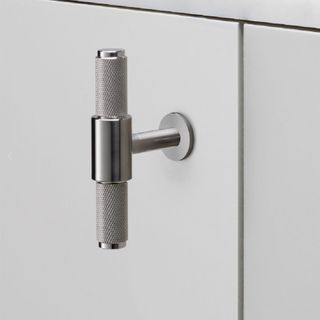 A kitchen cabinet handle