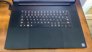 The Razer Blade 18 (2024) keyboard