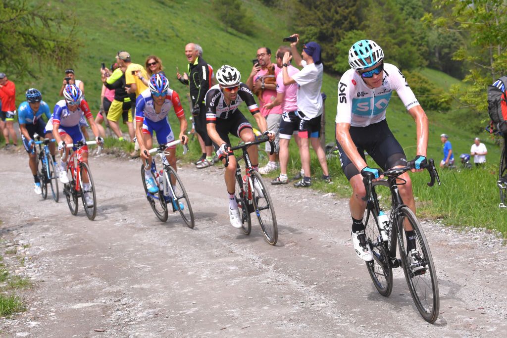 Chris Froome (Team Sky) on the attack