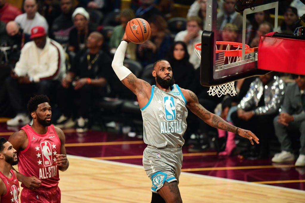 LeBron James at 2022 NBA All-Star Game in Cleveland