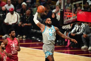 LeBron James at 2022 NBA All-Star Game in Cleveland