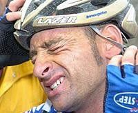 Paolo Bettini (Quick.Step) is hurting