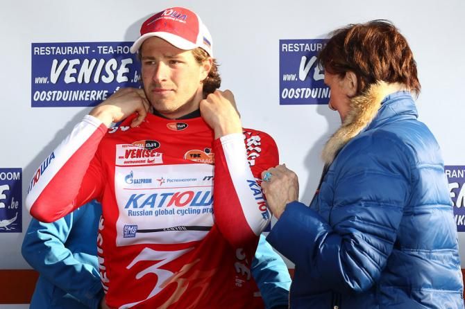 Marco Haller (Katusha) remains the mountains classification leader at De Panne.