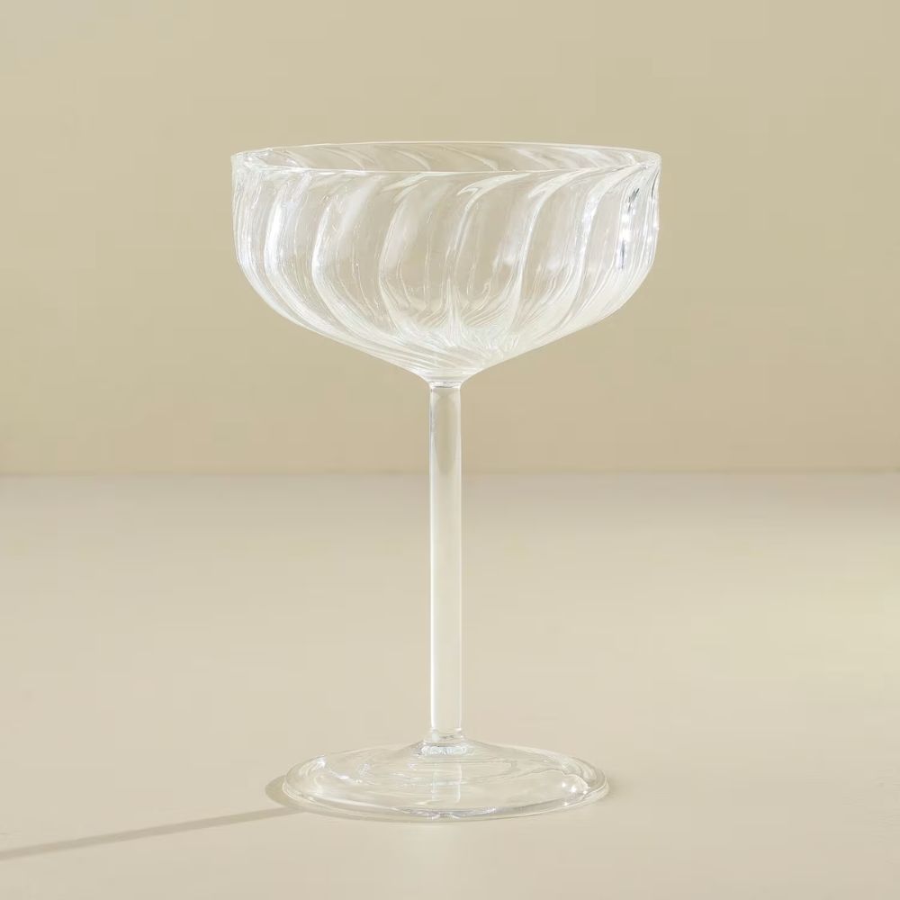 Fluted Coupe Glass