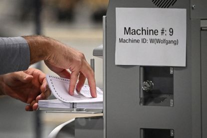 Voting machine.