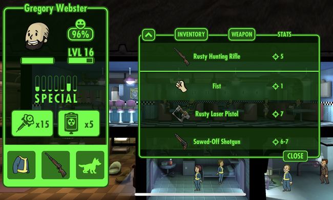 fallout shelter android building weapons