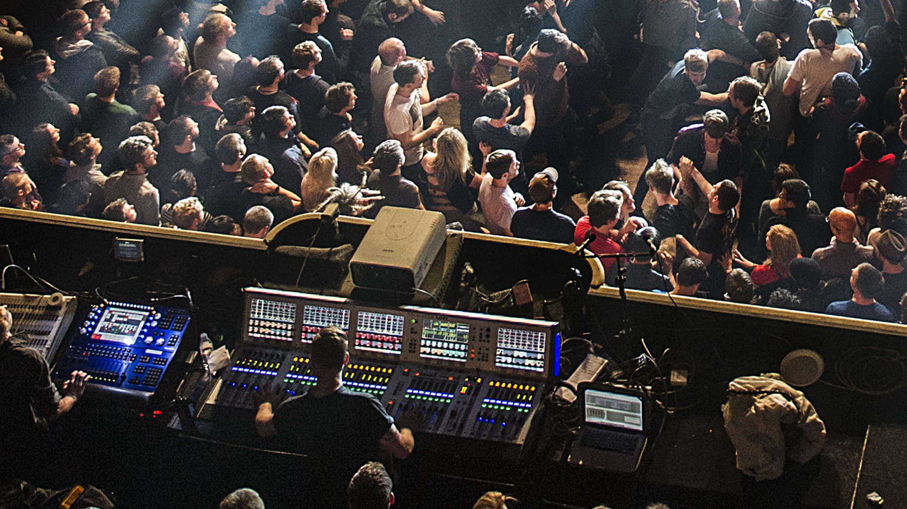 the crowd at a prog gig