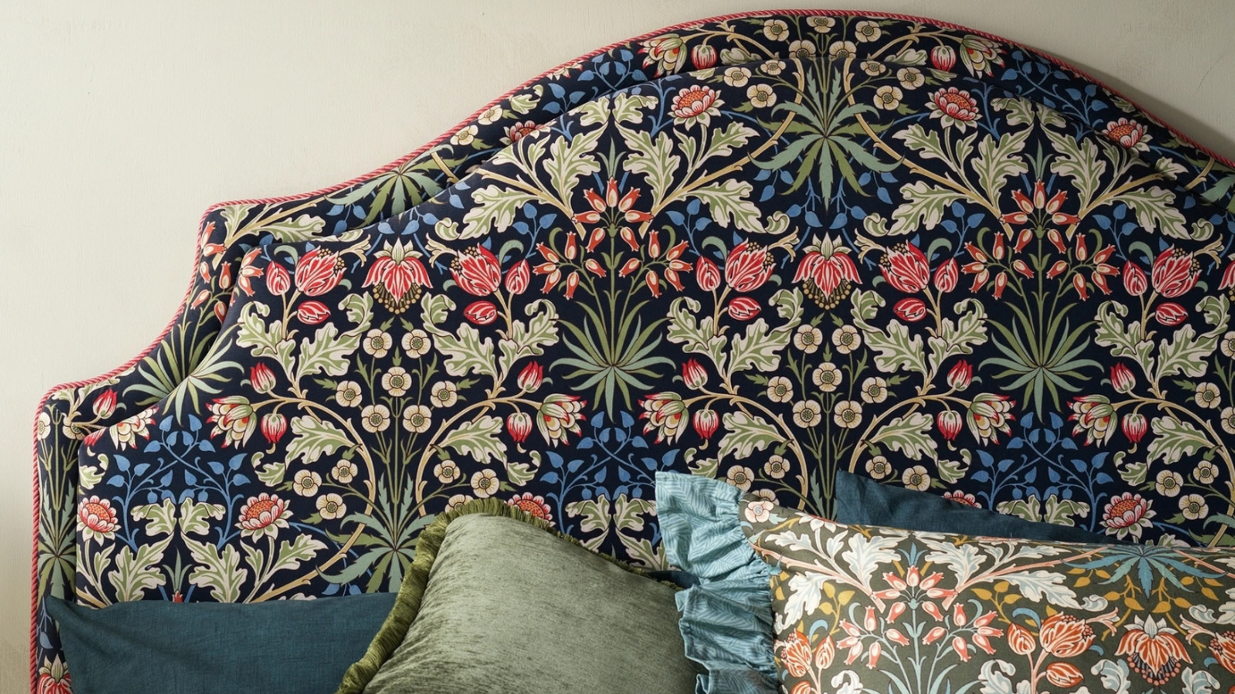 Habitat x William Morris Hyacinth Double Headboard