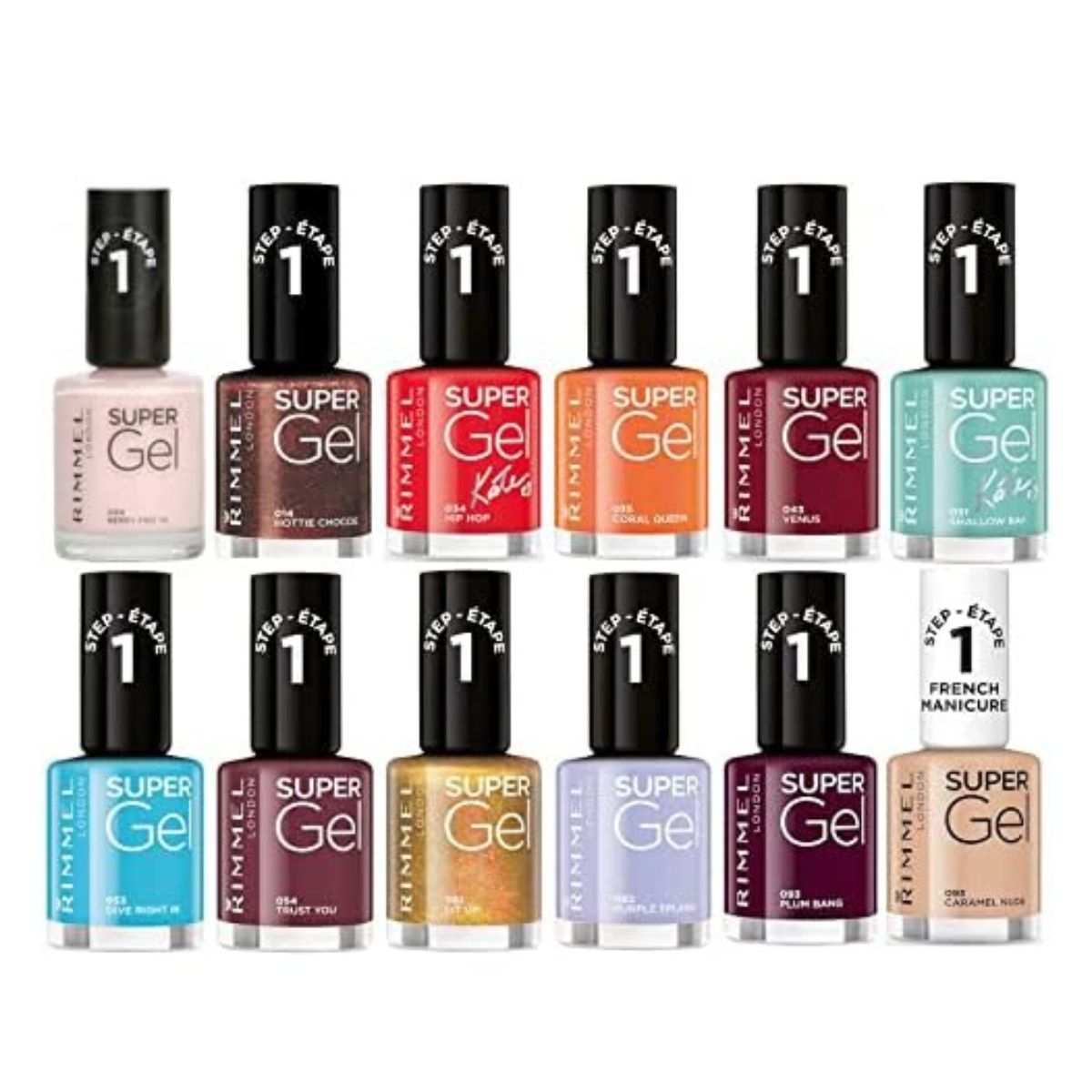 Rimmel London, Super Gel Nail Polish Assorted Set of 10