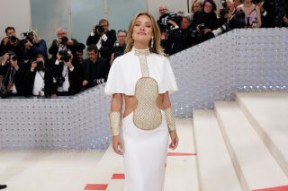Olivia Wilde attends the 2023 Costume Institute Benefit celebrating "Karl Lagerfeld: A Line of Beauty" at Metropolitan Museum of Art on May 01, 2023 in New York City.