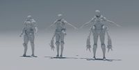 Image on a 3D art tutorial on going from VR to a sci-fi concept to create a futuristic robot figure