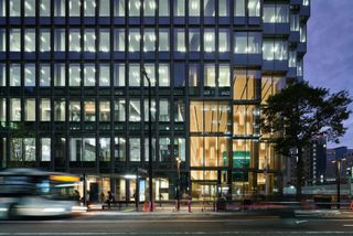 Entrance level of.Tenjin Business Center by OMA