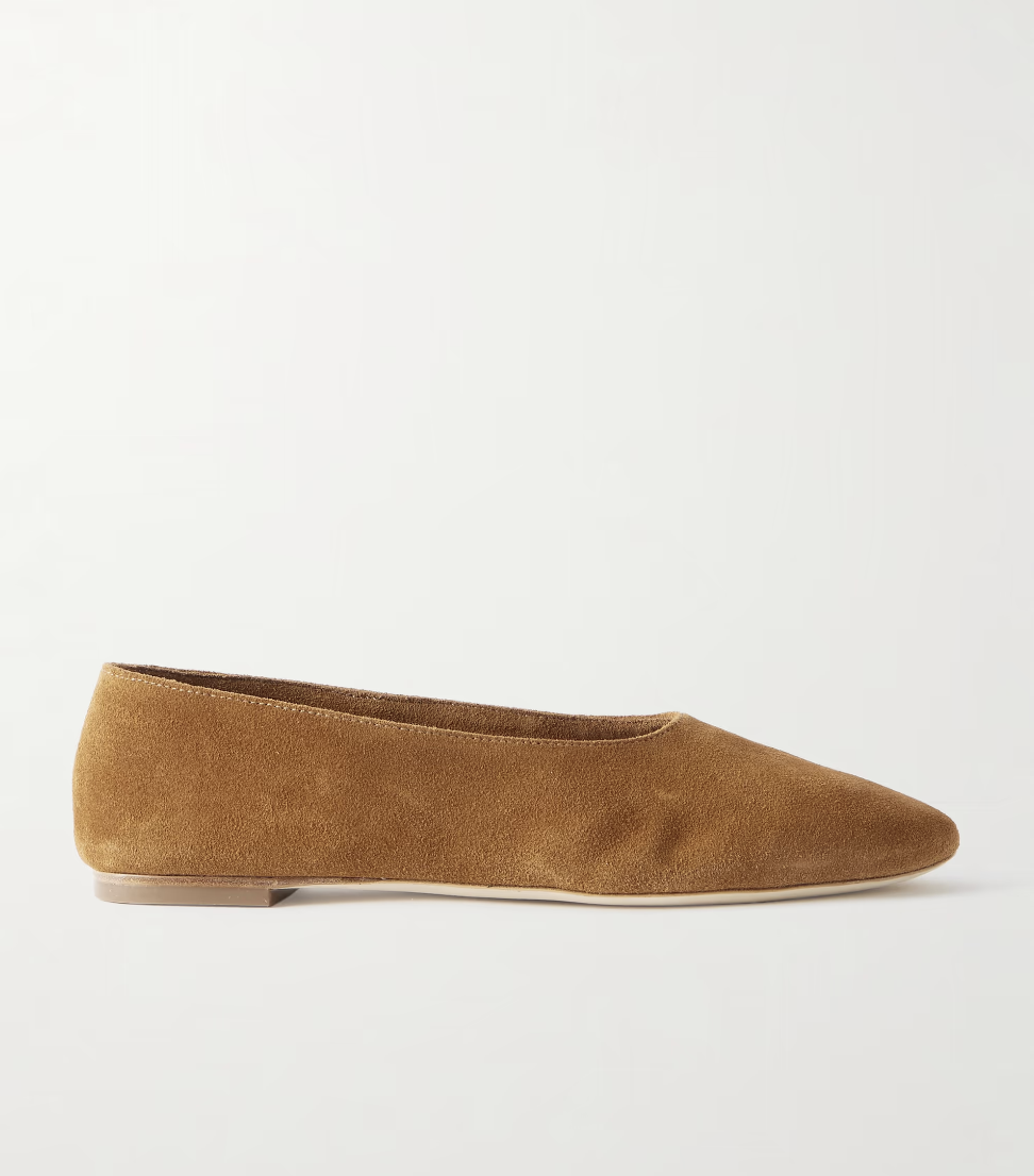 STAUD, Alba Suede Ballet Flats