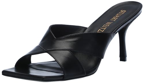 Stuart Weitzman Women's Carmen 75 Slide Pump, Black, 8.5
