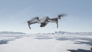 Best DJI drone: DJI Air 2S above snowy landscape