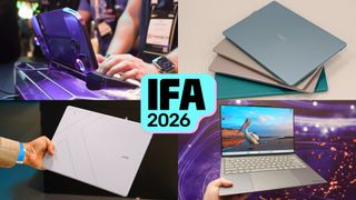 A collage showing laptops from IFA 2026